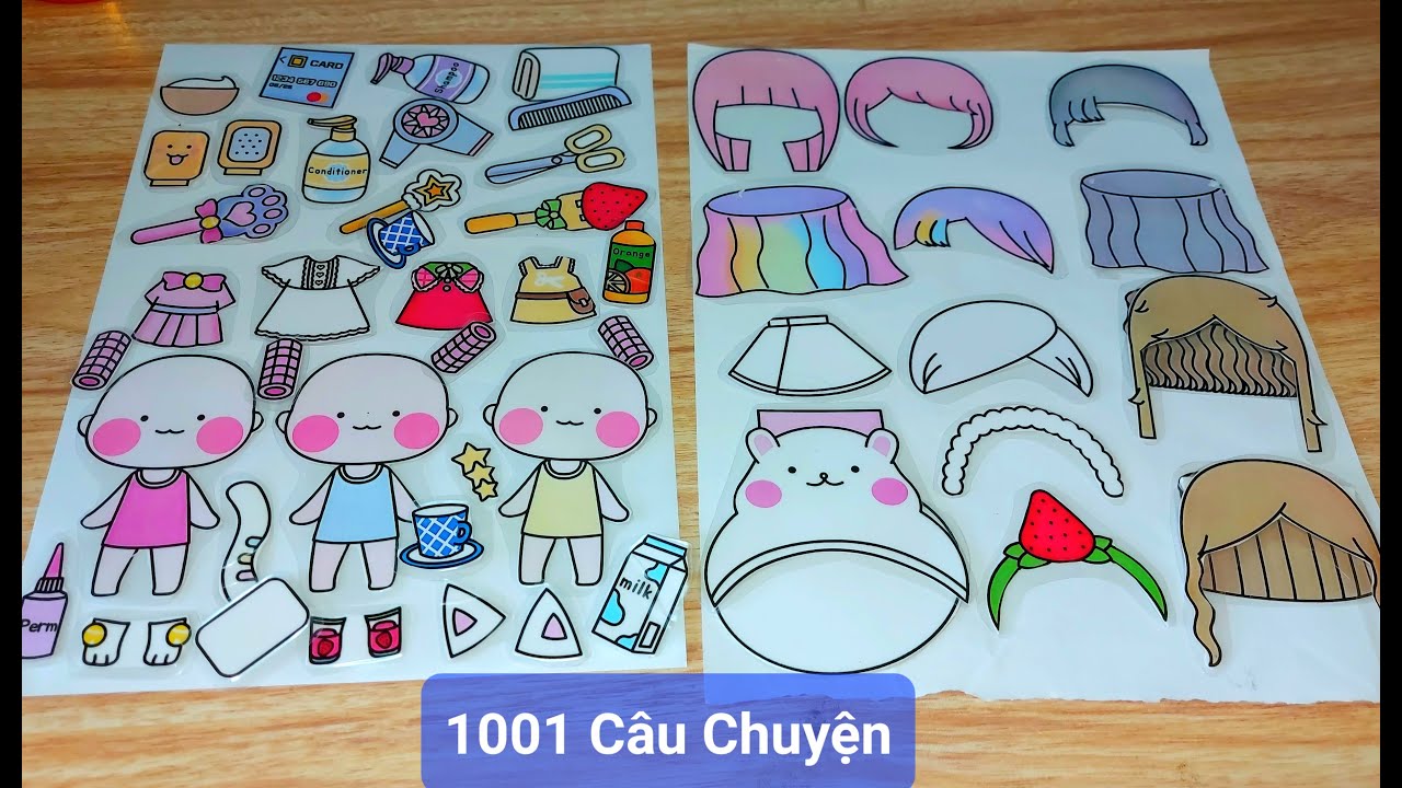 Thiết kế sticker:Cô gái Thiên Thần Trái Dâu Pony & Style shop Làm tóc Gội đầu trong Game happy funny