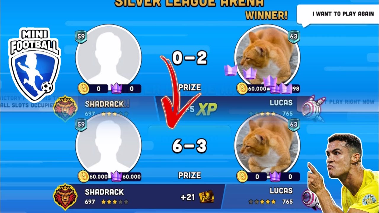 MINI FOOTBALL HE WANTED TO PLAY AGAIN AFTER WINNING SO I TAUGHT HIM A LESSON / KING CAP GAMING