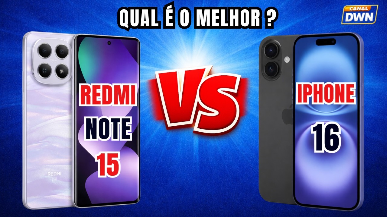 QUAL É O MELHOR ? REDMI NOTE 15 5G VS IPHONE 16 5G ​#smartphone #samsung #redmi #videos #xiaomi