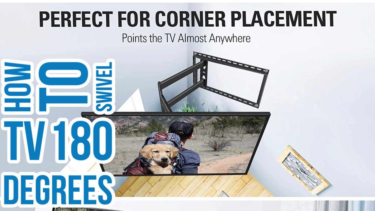 How to mount 55&rdquo; TV so it can rotate 180 degrees swivel tv wall mount? | long arm tv mount MD-2285