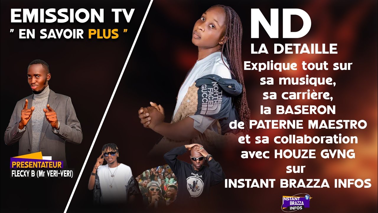 #Émission télévisée Instant Brazza Infos avc @Nd la détaille @houzé gvng @paterne maestro by Flecxy 