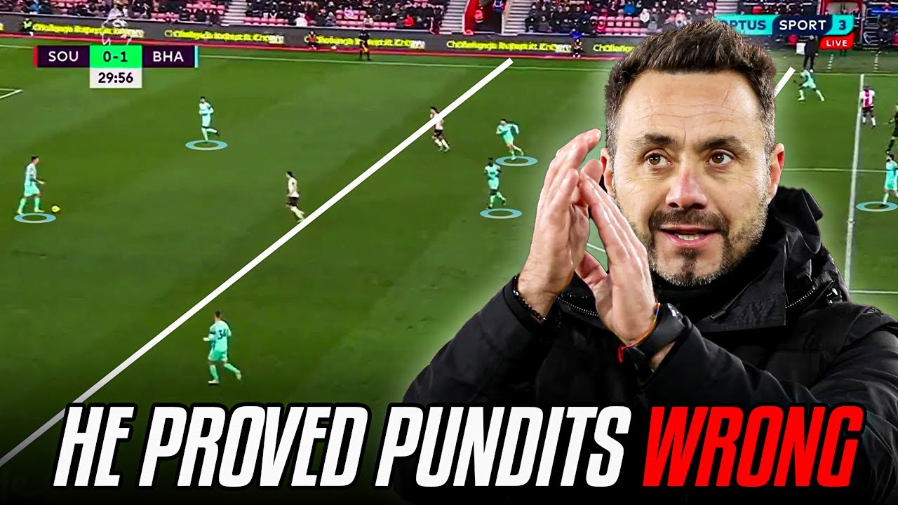 Roberto De Zerbi is The BEST Tactician In The Premier League