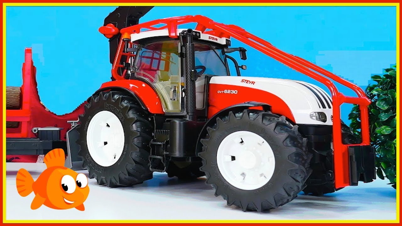 MEGA TOY TRACTOR! - Toy Trucks for Children - Tractors for kids - Videos for kids