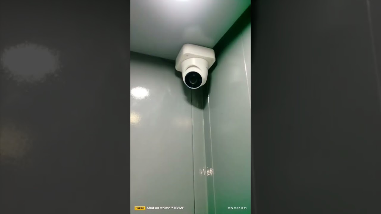 Installation of a wireless CCTV camera in the elevator #excellerksystems #cctv #lift #elevator