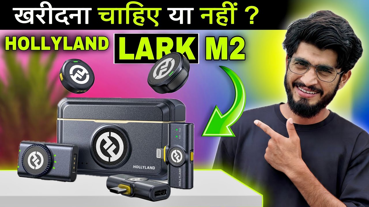 HollyView Hollyland Lark M2 Wireless Lavalier Microphone-Combo Version || Lark M2 Full Testing 