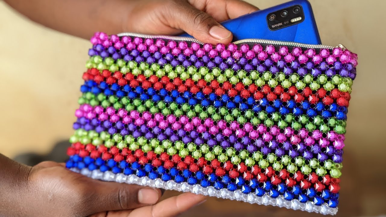 FABRICATION D'UNE JOLIE TROUSSE EN PERLE #making a pretty pearl case.