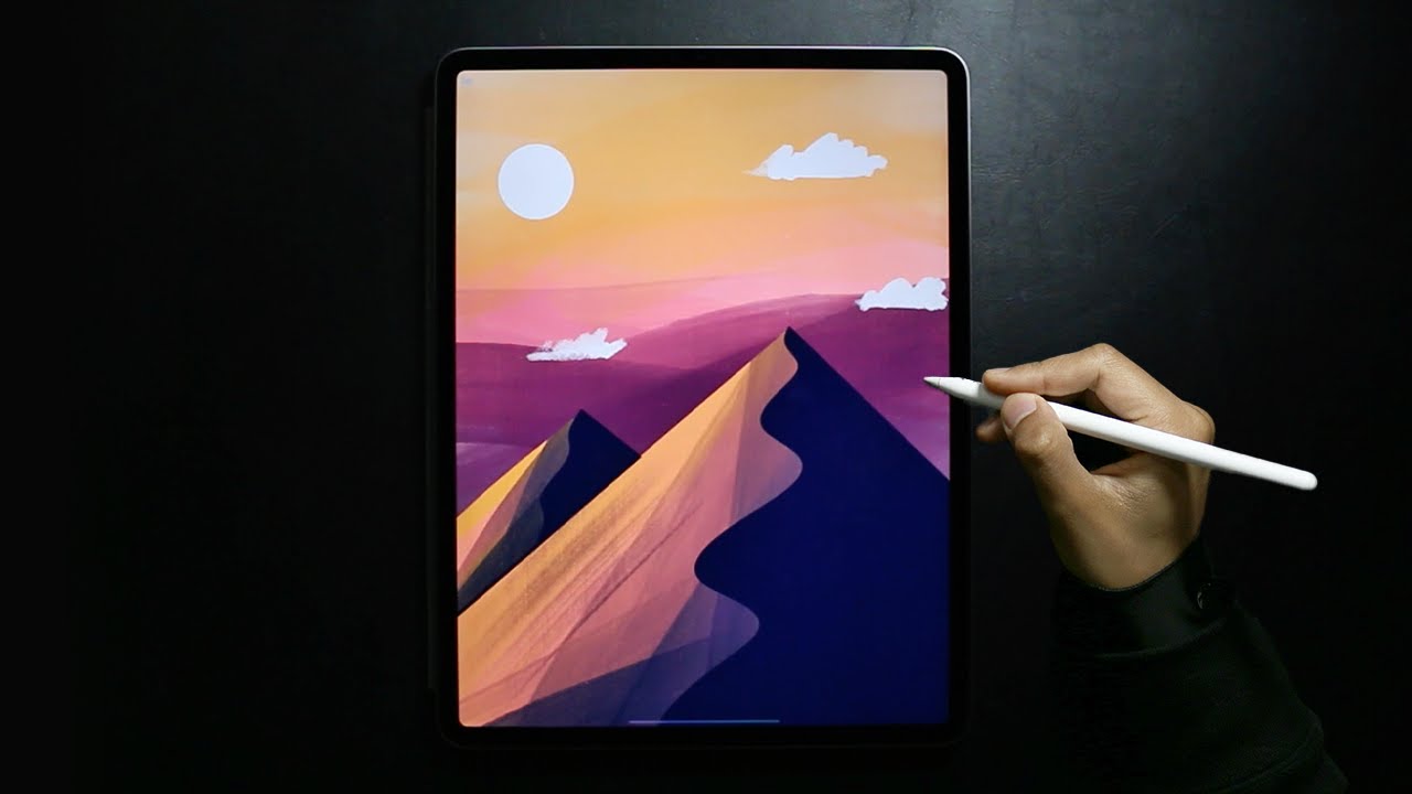 Abstract Landscape Illustration | Beginner Procreate Tutorial