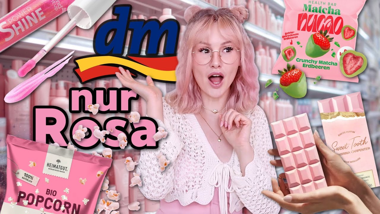 bei dm nur ROSA Produkte kaufen 🩷 (erste Shopping Challenge 2026)