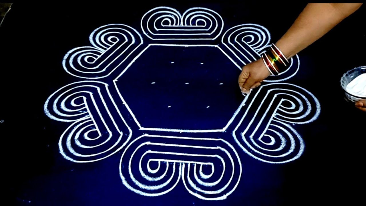 Amazing padi kolam / Dhanurmasam muggulu /  Geethala muggulu / Friday rangoli