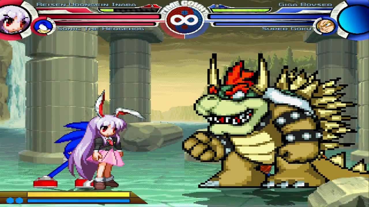 Reisen Udongein Inaba & Sonic The Hedgehog MUGEN Survival!!!