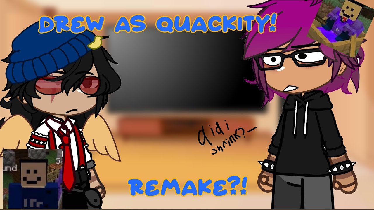 The Music Freaks React to Drew as Quackity! // TMF X DSMP // REMAKE!! // og // #quackity #gacha