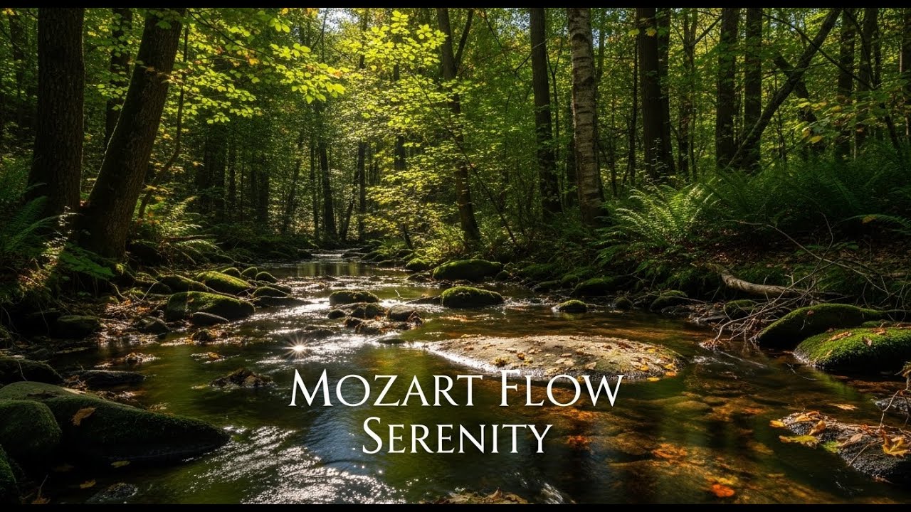 🧘 50 Stream Sounds for Meditation & Inner Peace | Mozart Calm Music