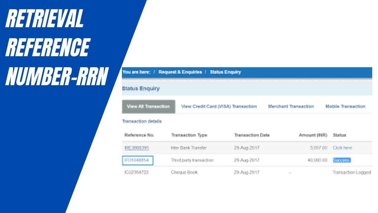 Retrieval Reference Number - RRN