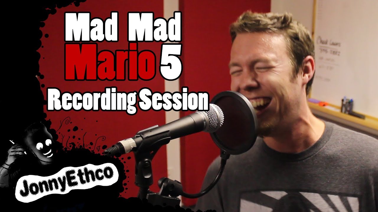 Jonnyethco за кулисами: сессия звукозаписи Mad Mad Mario 5
