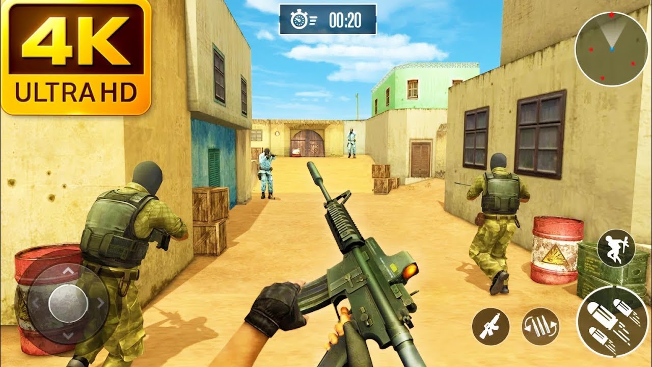 Anti Terrorism Mission CS Death Match Level 1-5 Gameplay | Intense Shooting Battle
