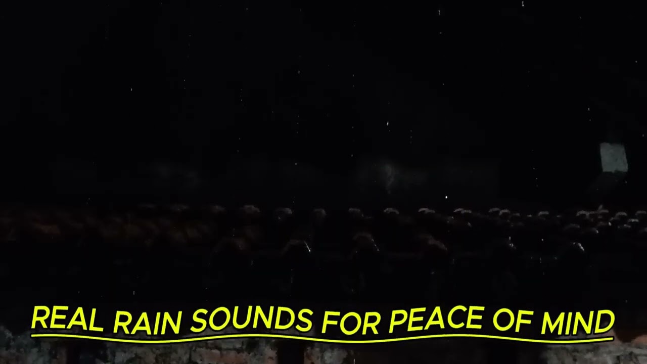 ASMR REAL RAIN SOUNDS FOR PEACE