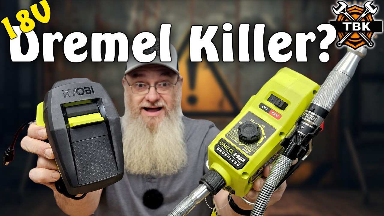 Ryobi 18V HP Rotary Tool with Foot Pedal... I'm Seriously Impressed (PBLRT01K1)
