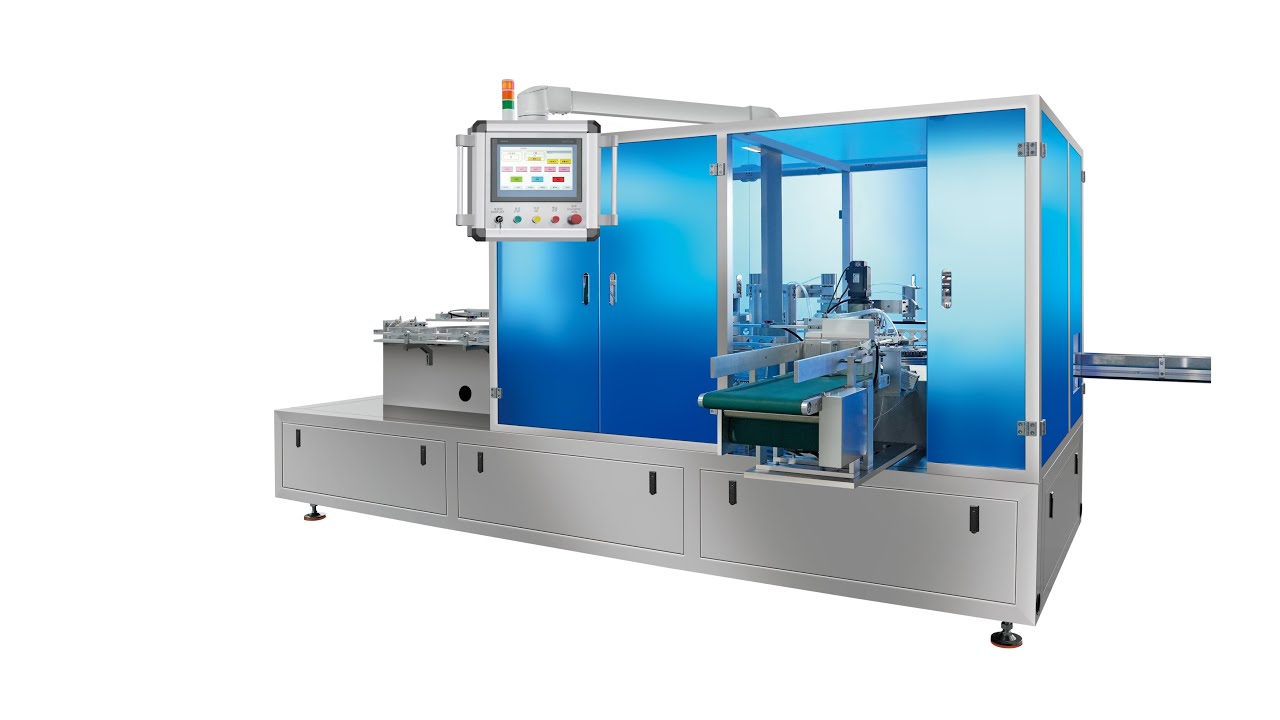 Intermittent Top Loading Cartoner, Vertical cartoning machine for vials