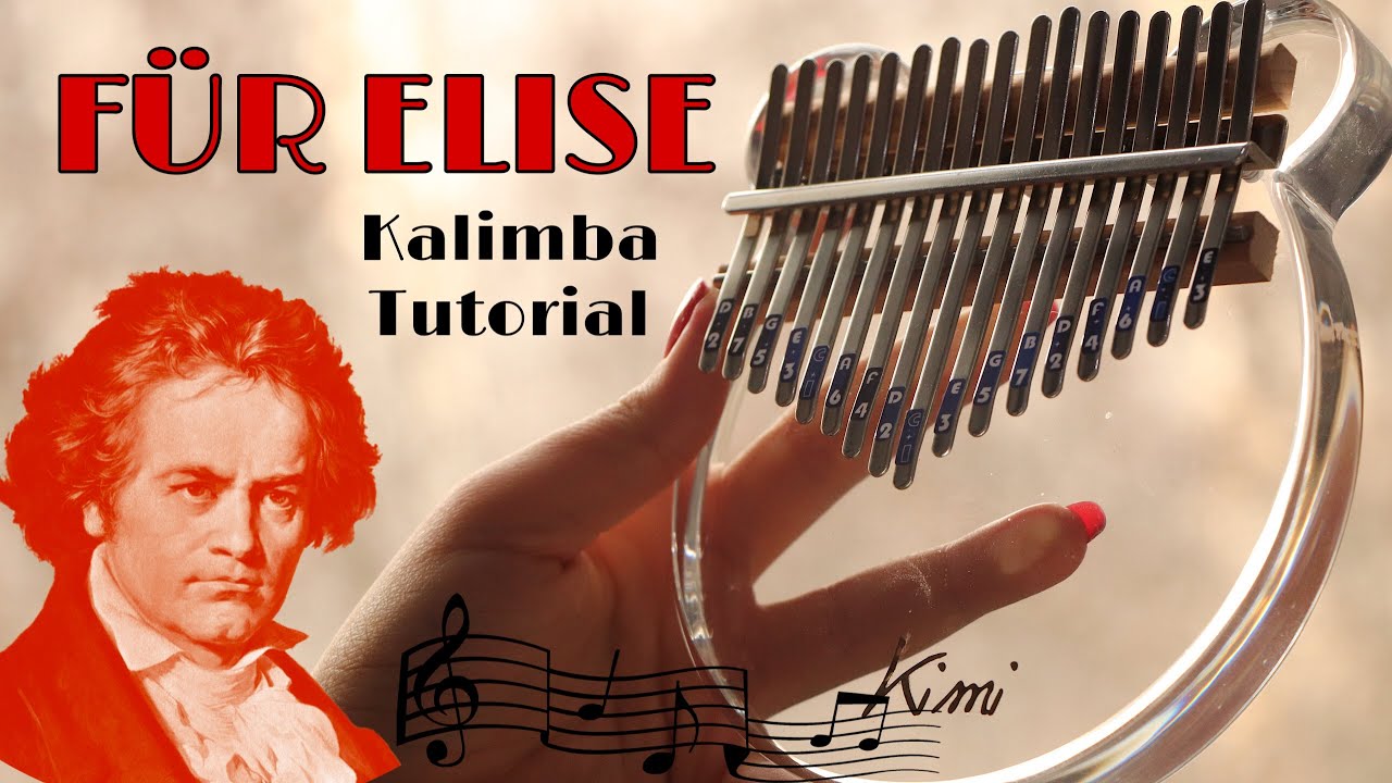 FÜR ELISE- Ludwing Van Beethoven Kalimba Tutorial! | with TABS