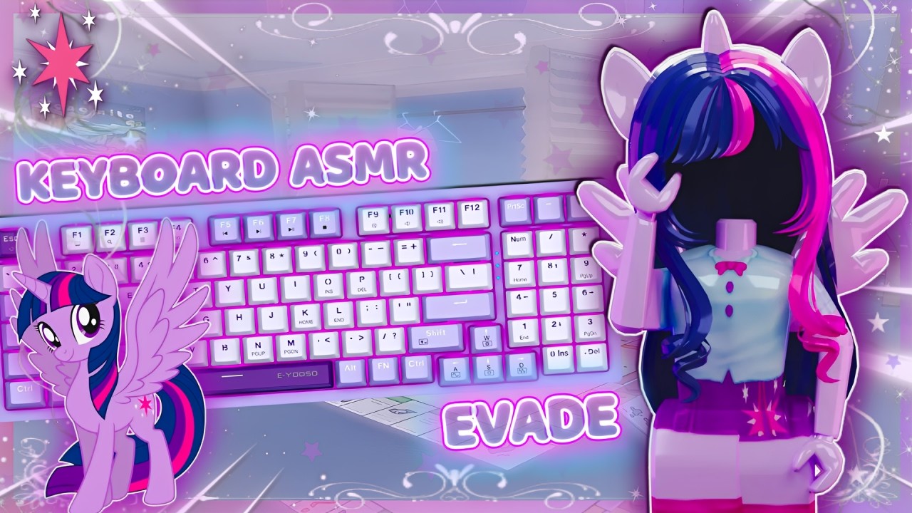 Roblox Evade but it's *THOCKY* Keyboard ASMR w/ HANDCAM