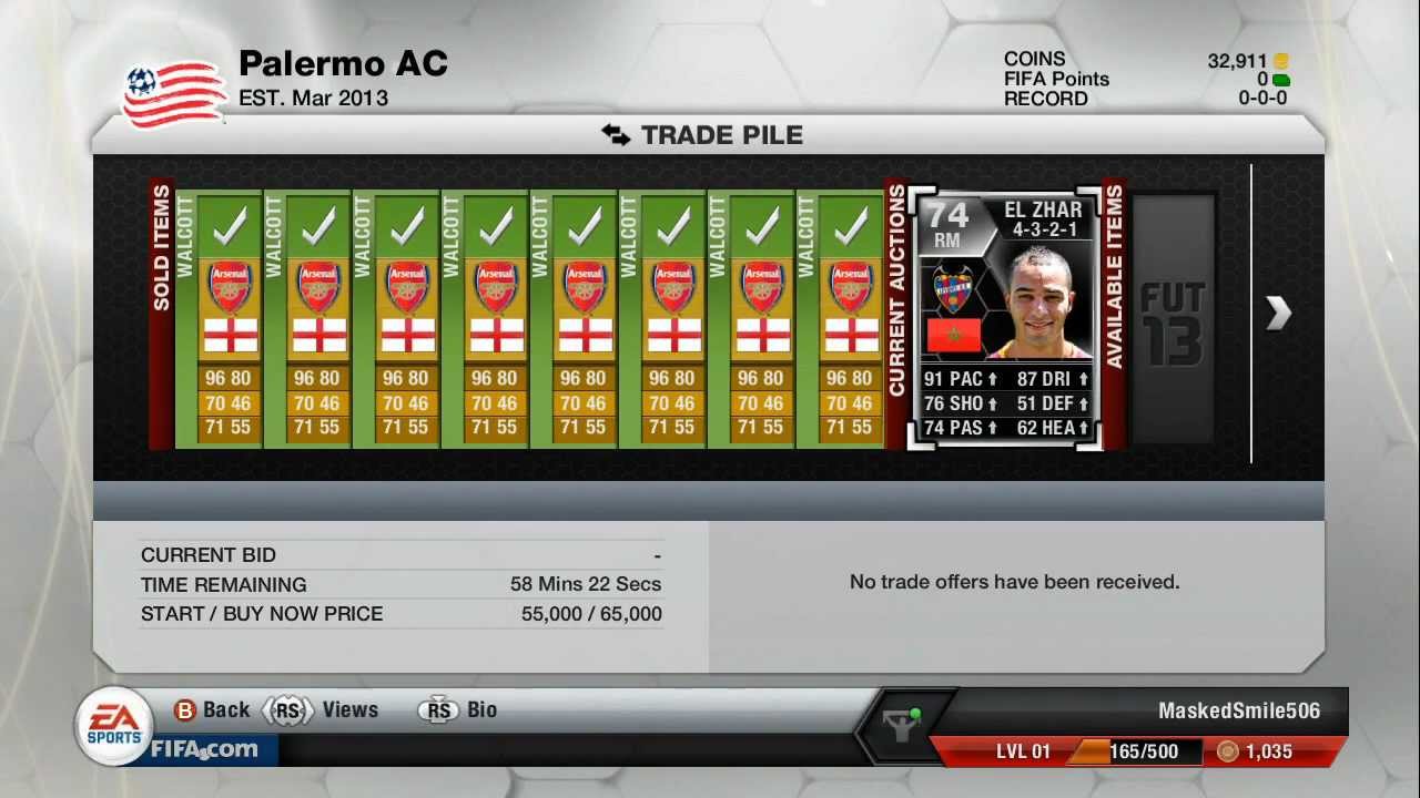 Fifa 13 Ultimate Team - 500k In A Day
