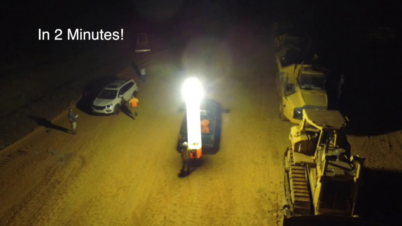 LTA Projects Inflatable Light Towers - How Bright Are They?