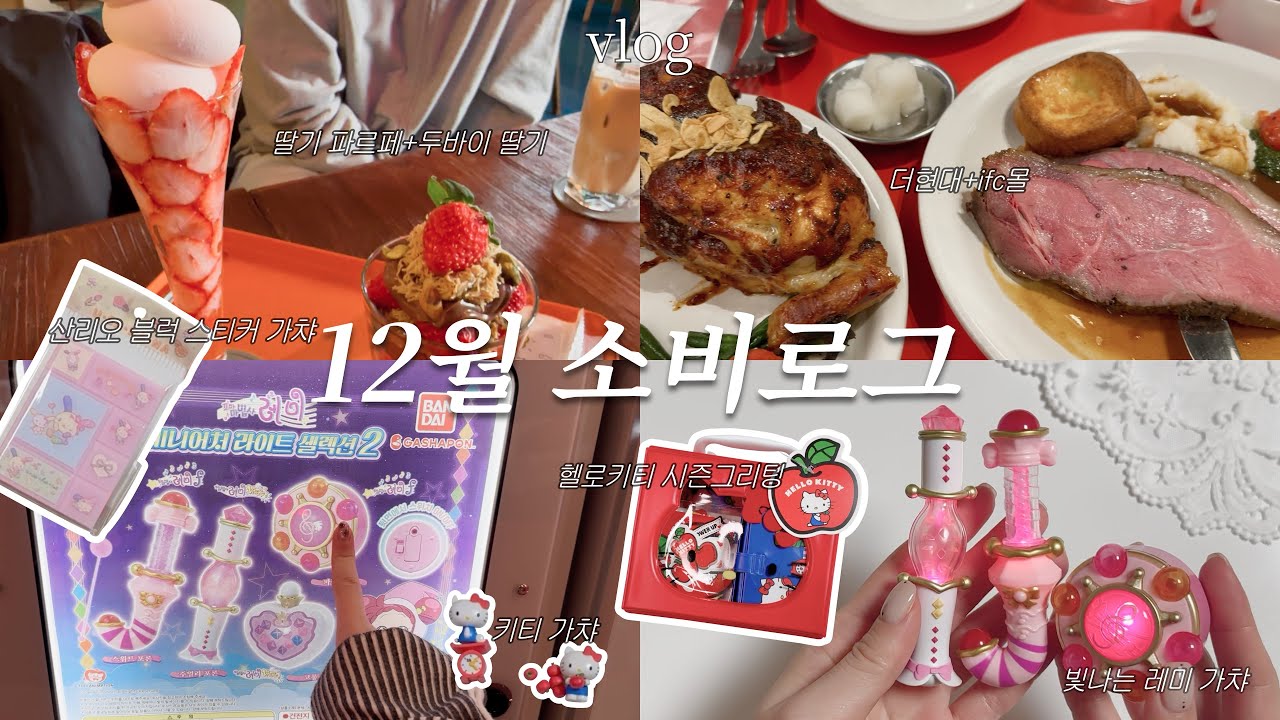 12월의 예쁜 쓰레기 소비 브이로그