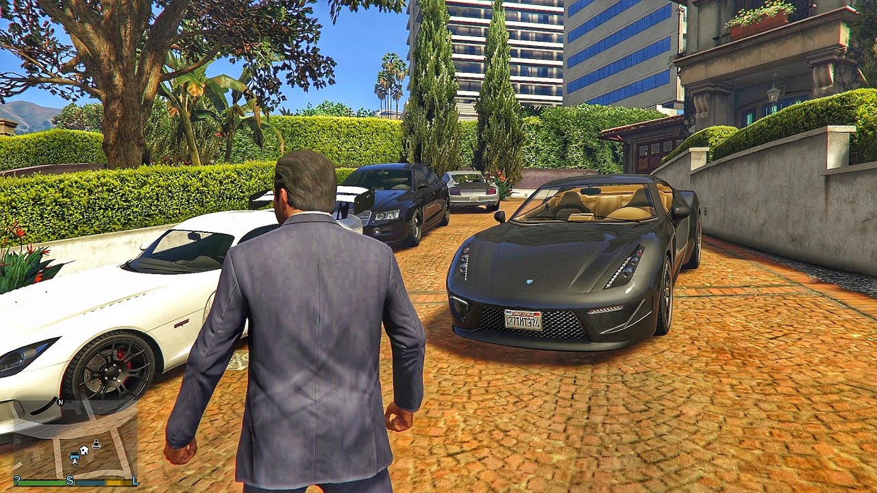 GTA 5 Michael Bought New Luxury Car Worth 10 Million dollar and save his Friend from Mafia leader