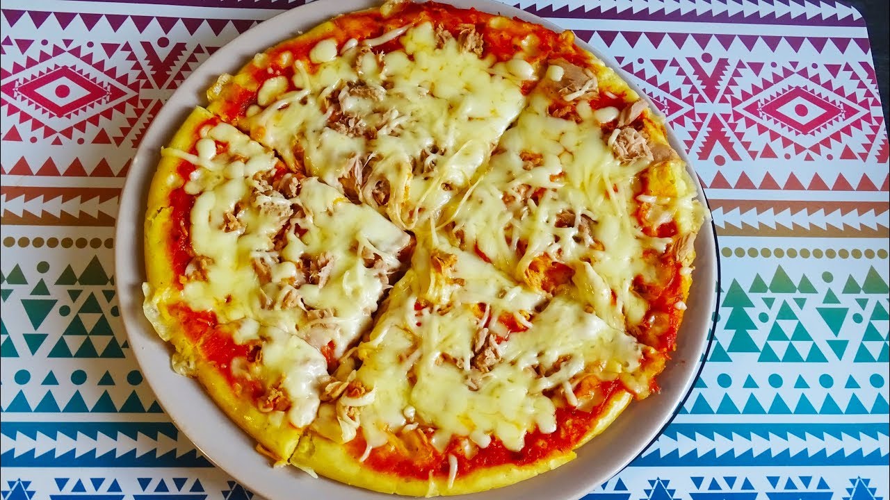 Pizza liquide express sans four en 10 minutes !! tr&egrave;s facile et rapide .