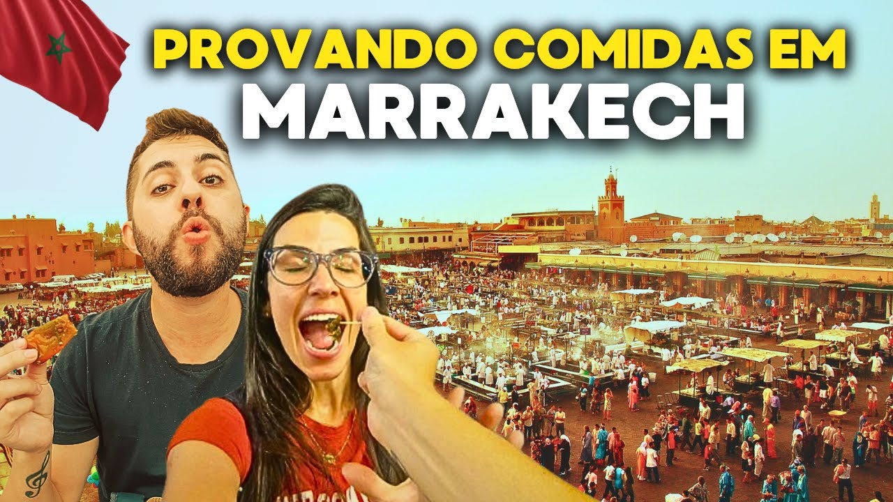 MARRAKECH, provando COMIDAS TÍPICAS do MARROCOS.
