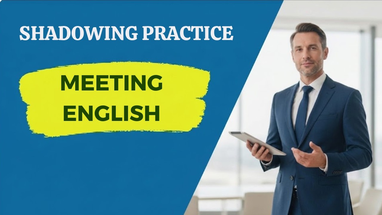 How to Start a Meeting in English | Business English Shadowing