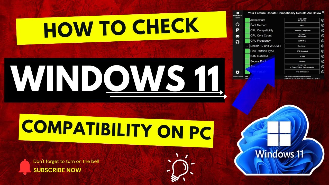 How to check Windows 11 compatibility on PC in  Seconds | Can my PC run Windows 11