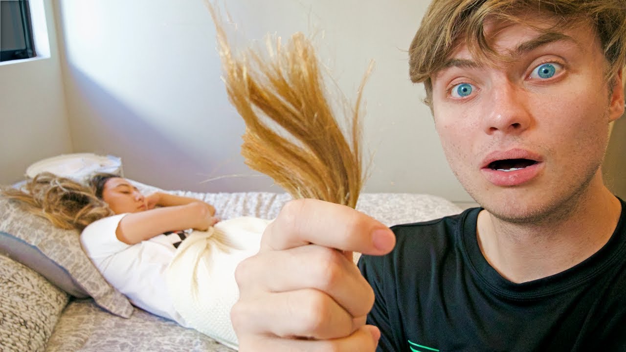 MY BOYFRIEND CUT MY HAIR OFF WHILE I WAS SLEEPING!!
