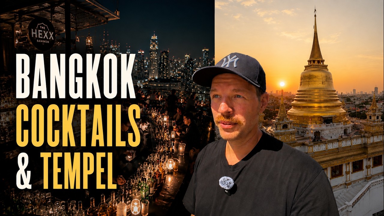 Bangkok bei Tag & Nacht - Goldene Tempel, Chinatown & Cocktails in der Hex Bar.