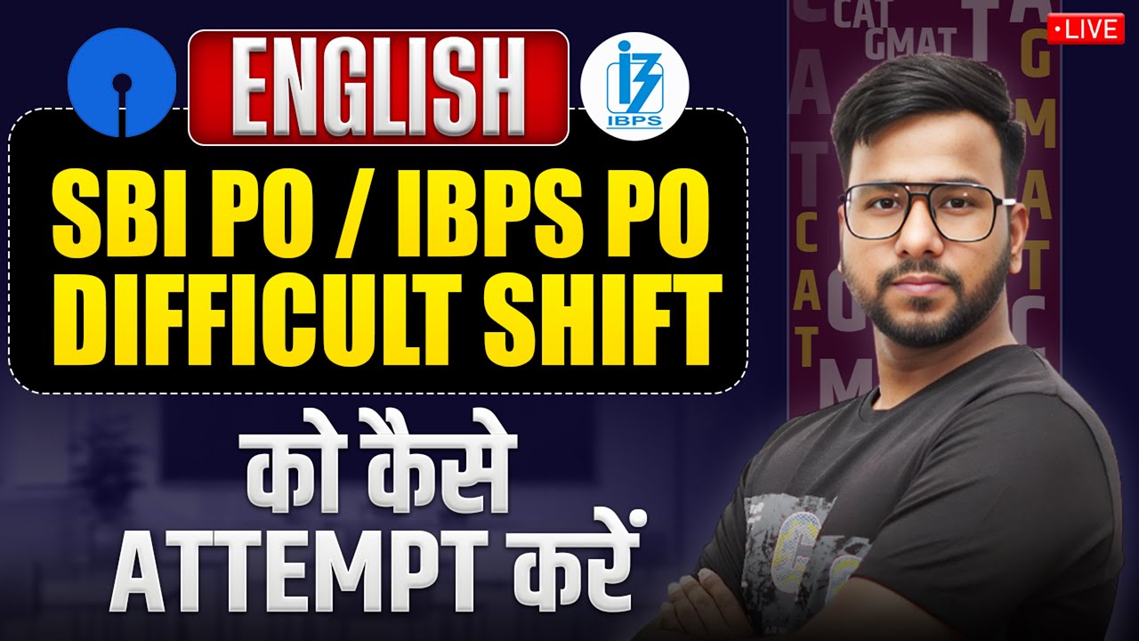 🔥SBI PO, IBPS PO Pre 2025 English Mock Test | Live Mock Attempting Strategy | Live English Mock Test
