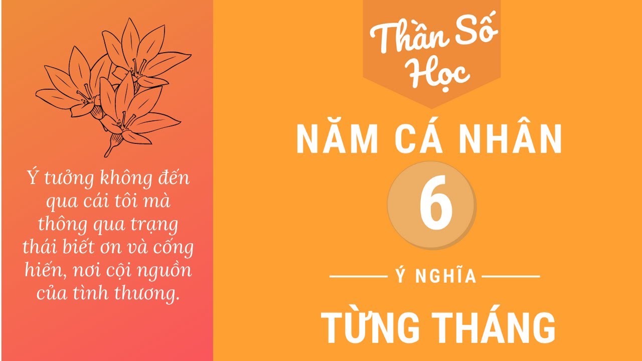 Phần 8.7: Năm Cá Nhân Số 6 - Ý Nghĩa Từng Tháng | Thần Số Học Chuyển Hoá - Tracy Hồng Kiều