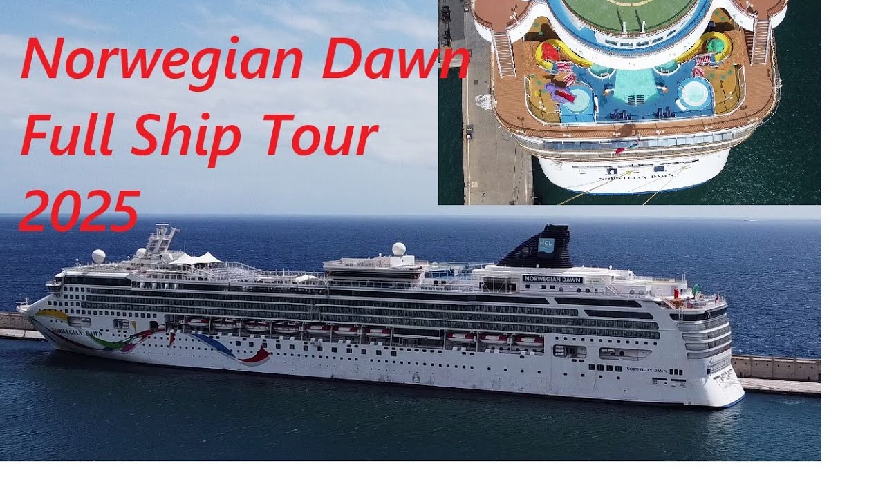 Norwegian NCL Dawn Full Cruise Ship Tour, Restaurants, Bars, Entertainment Venues & Facilities 2025