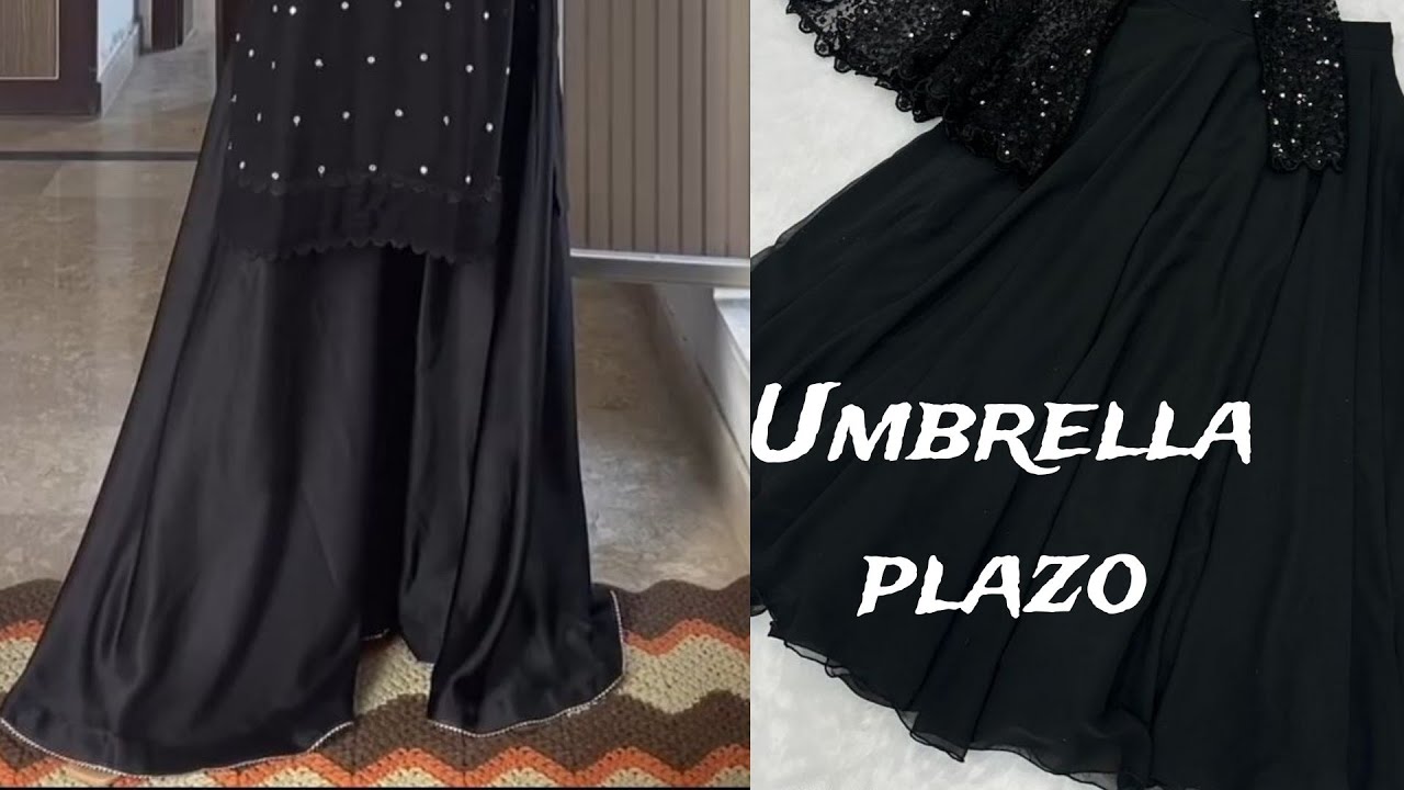  Umbrella plazo cutting and stitching tutorial vedio /umbrella plazo/ plazo cutting and stitching 