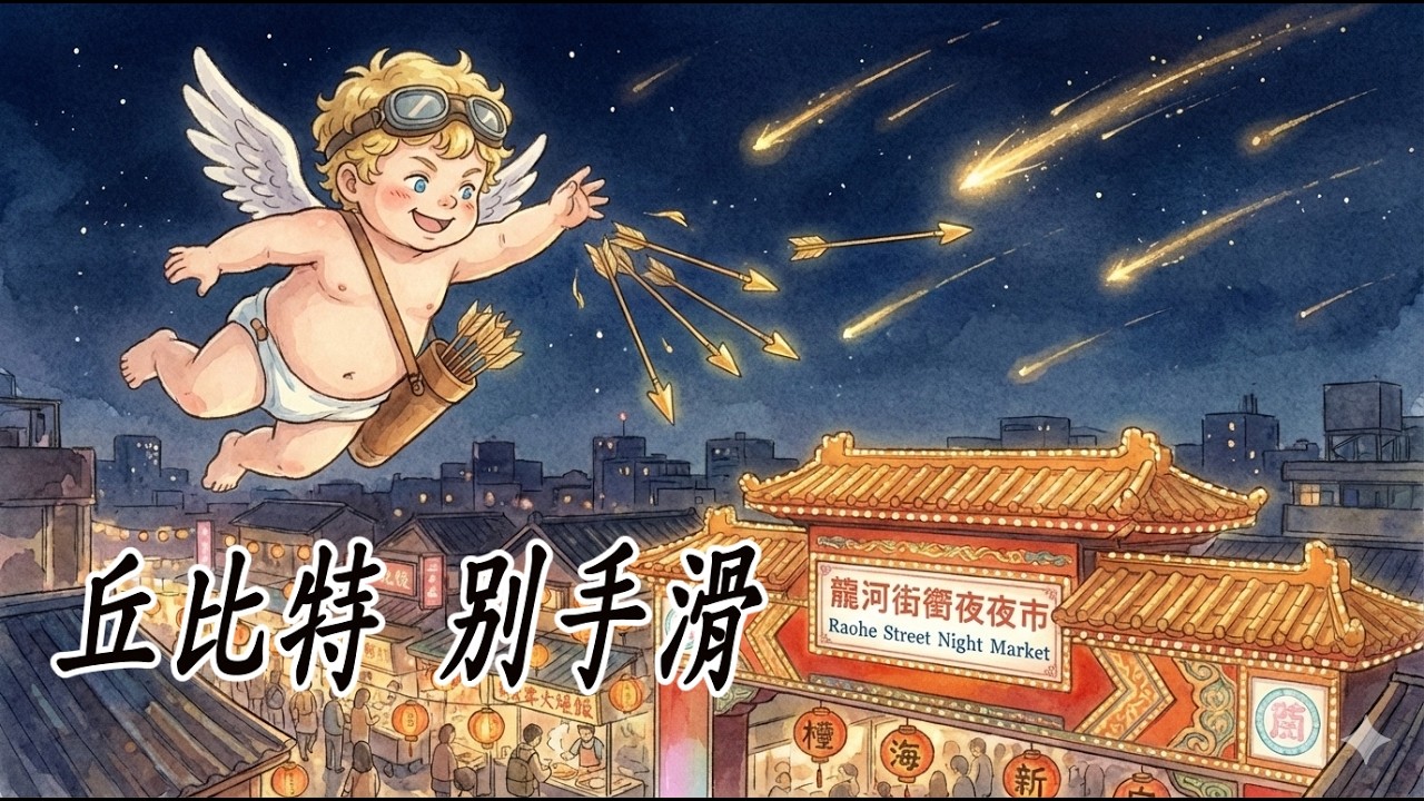 《丘比特  別手滑》by Yogi & Bros.情人節到 ， 世界突慢半拍  ，你一靠近，星星滿天在閃