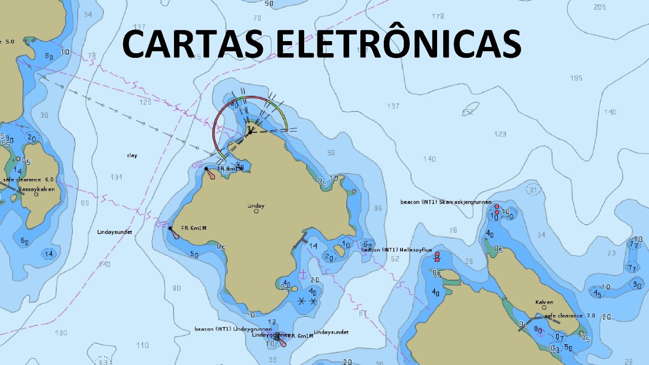 Carta náutica eletrônica Raster e vetorial