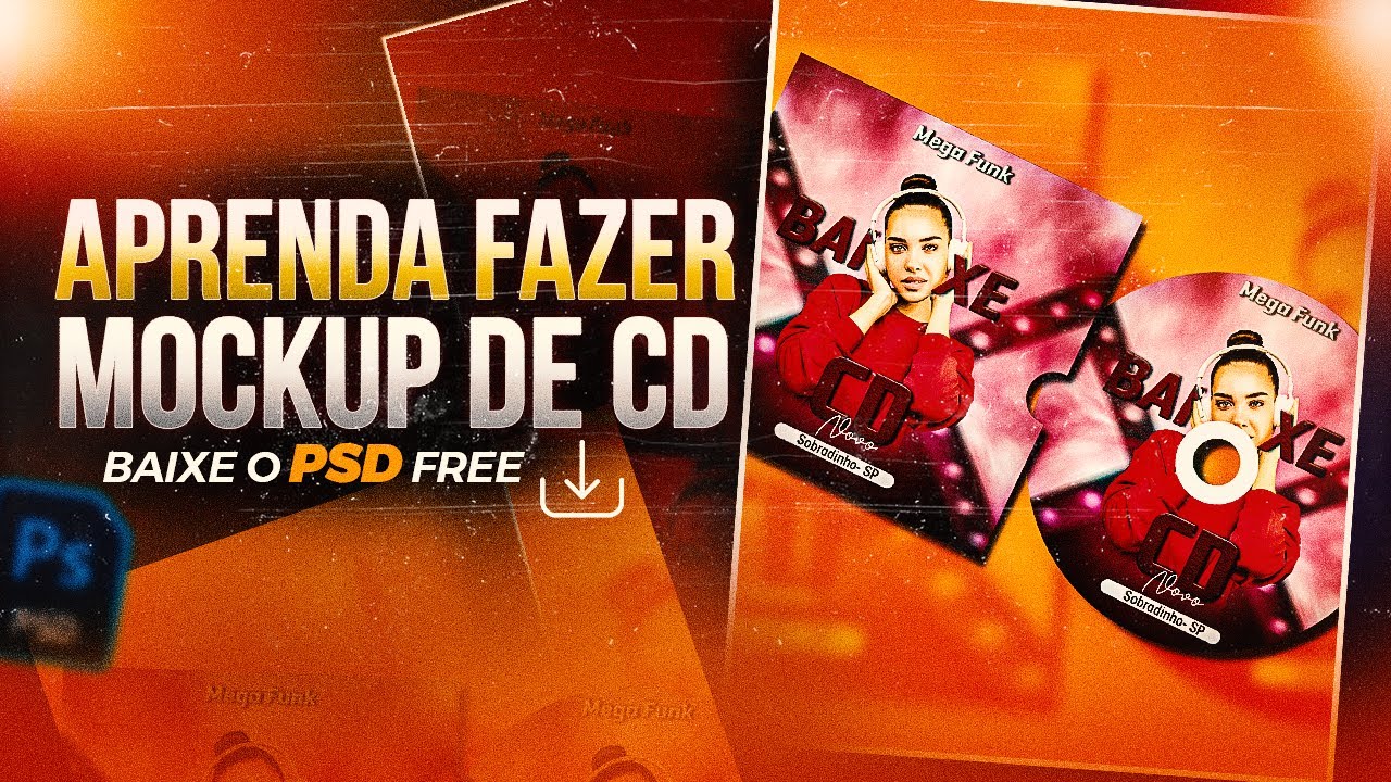 Mockup de CD Photoshop CC