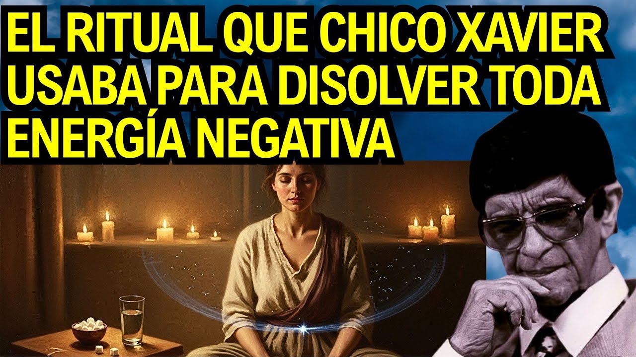 El ritual prohibido del vaso de agua con azúcar: cómo Chico Xavier limpiaba energías en minutos