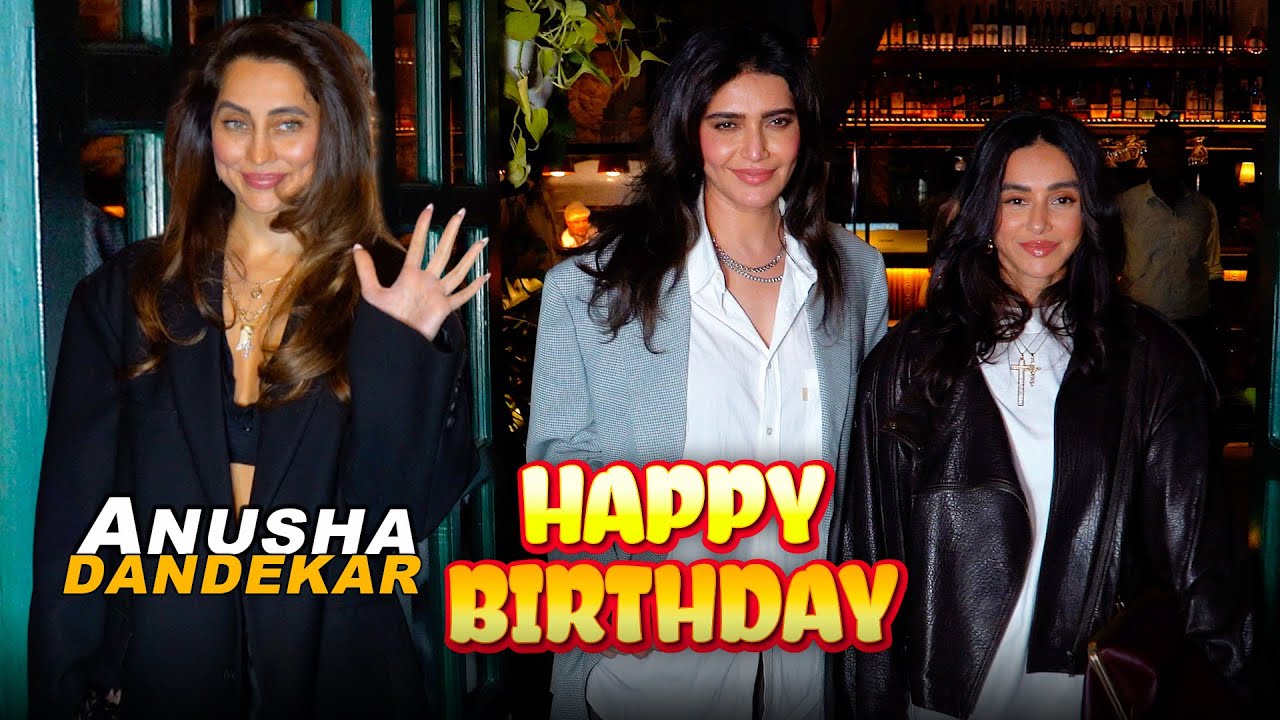 Anusha Dandekar Grand Birthday Bash Karishma Tanna & Shivani Dandekar