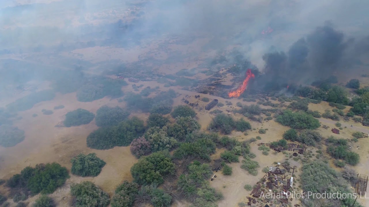 Aerial footage of Safford wildfire by Aerial Pilot Productions LLC