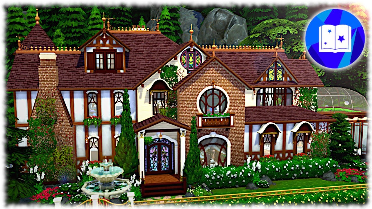 SPELLCASTERS MANSION || Rebuild Glimmerbrook || The Sims 4: Realm Of Magic - Speed Build