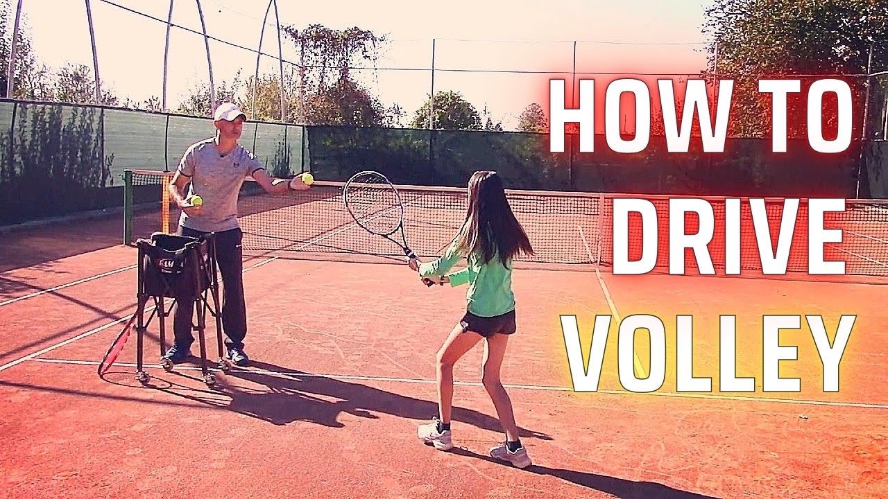 How to Hit a Powerful DRIVE VOLLEY / Tennis Coaching Lesson