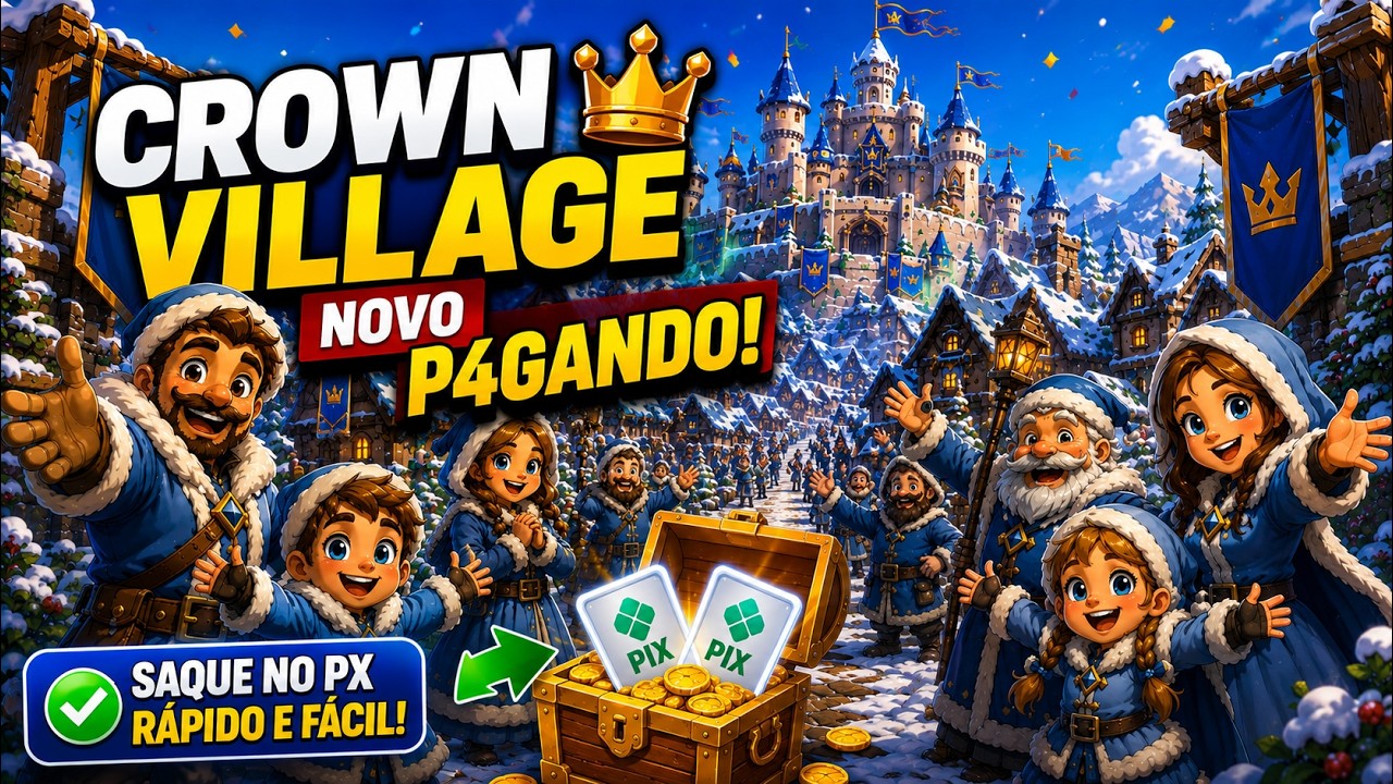 Crown Village: Novo Jogo de Renda Extra | Testei e Veja Como Funciona!