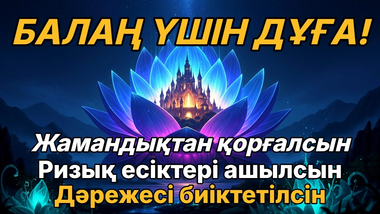 🤲☝️💯 БАЛАҢ ҮШІН ҚУАТТЫ ДҰҒА 🤲 Жамандықтан Қорғаныш, Ризық Есігі Ашылады!