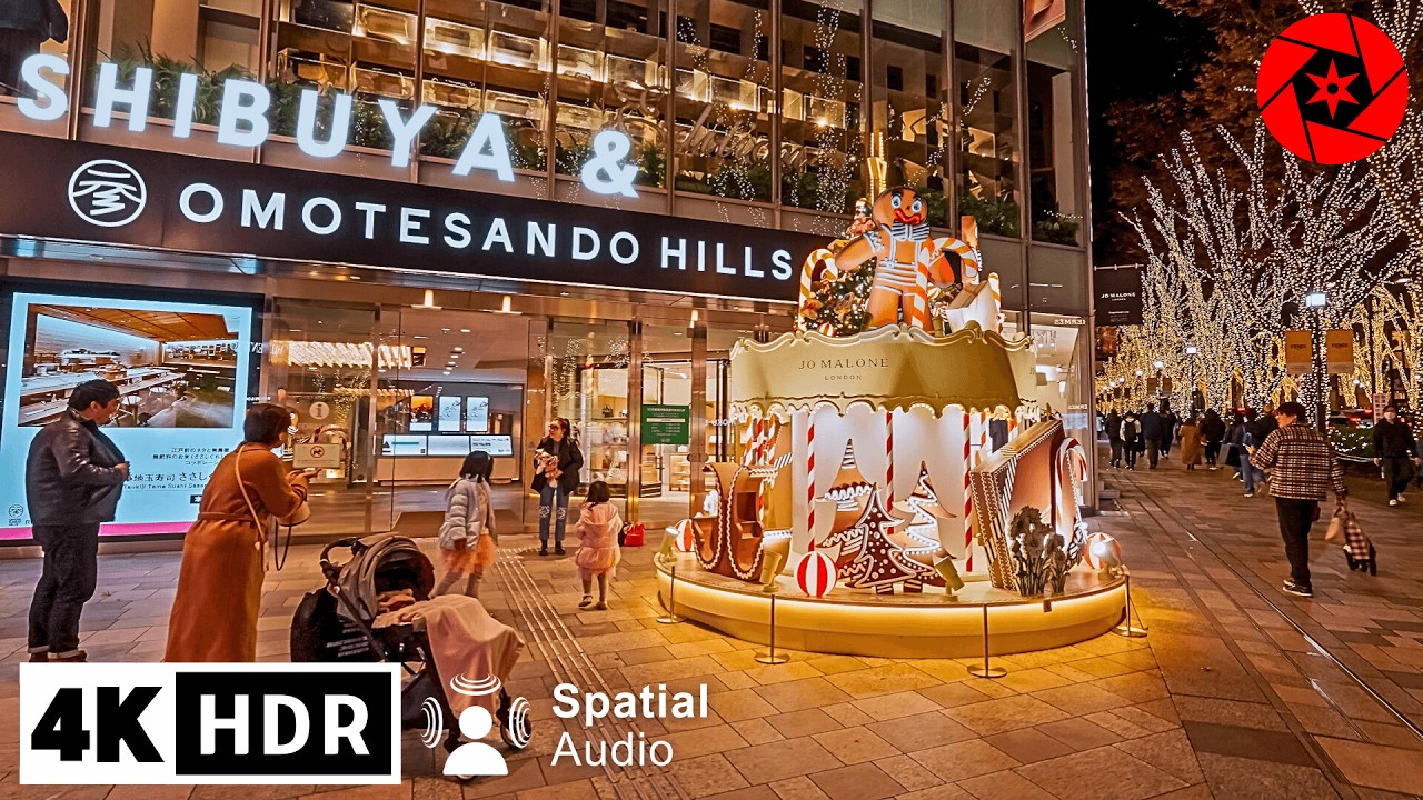 Christmas in Shibuya & Omotesando, Tokyo 2023 // 4K HDR