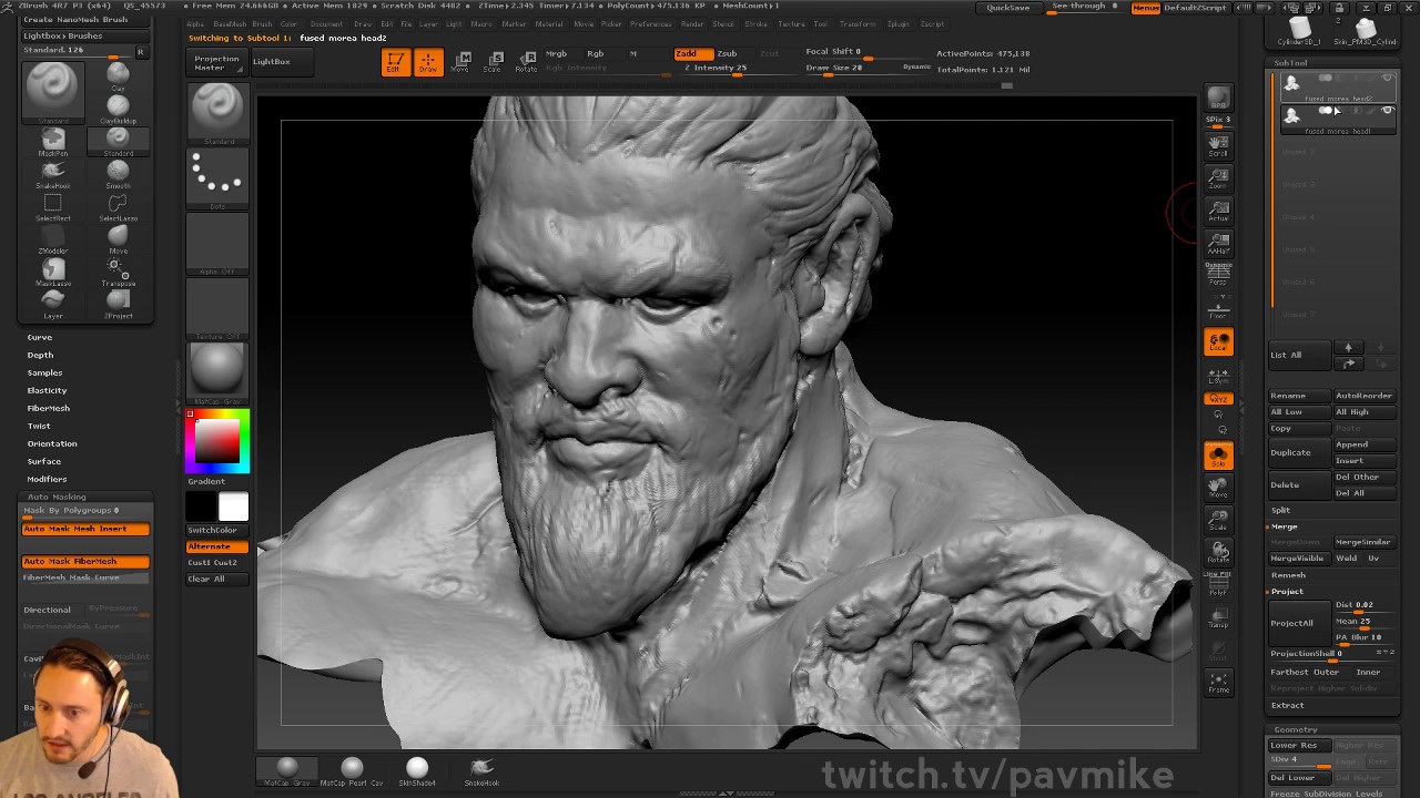PavWork12: Cleaning Up Scan Data Head